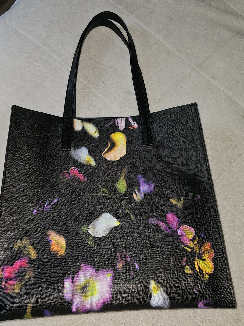Ted Baker Black Floral Tote Bag